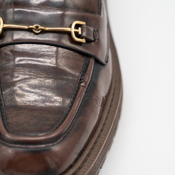 size 9 - SAM EDELMAN Laurs Loafers In Chestnut Lug Sole Brown - Picture 10 of 13